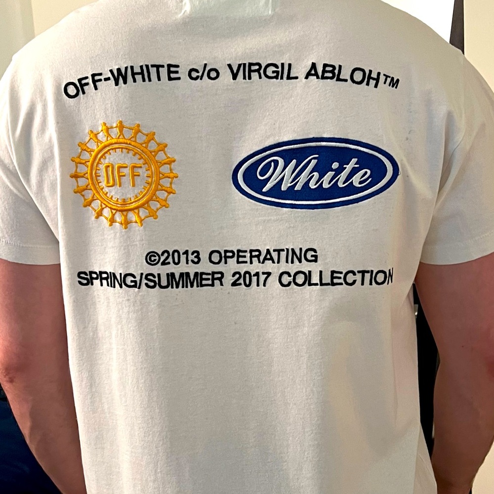 Authentic Off White Tee Shirt  c/o VIRGIL ABLOH